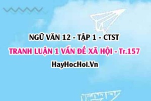 Soạn bài Tranh luận một vấn đề xã hội có những ý kiến trái ngược nhau trang 157, 158 Ngữ văn 12 Chân trời sáng tạo